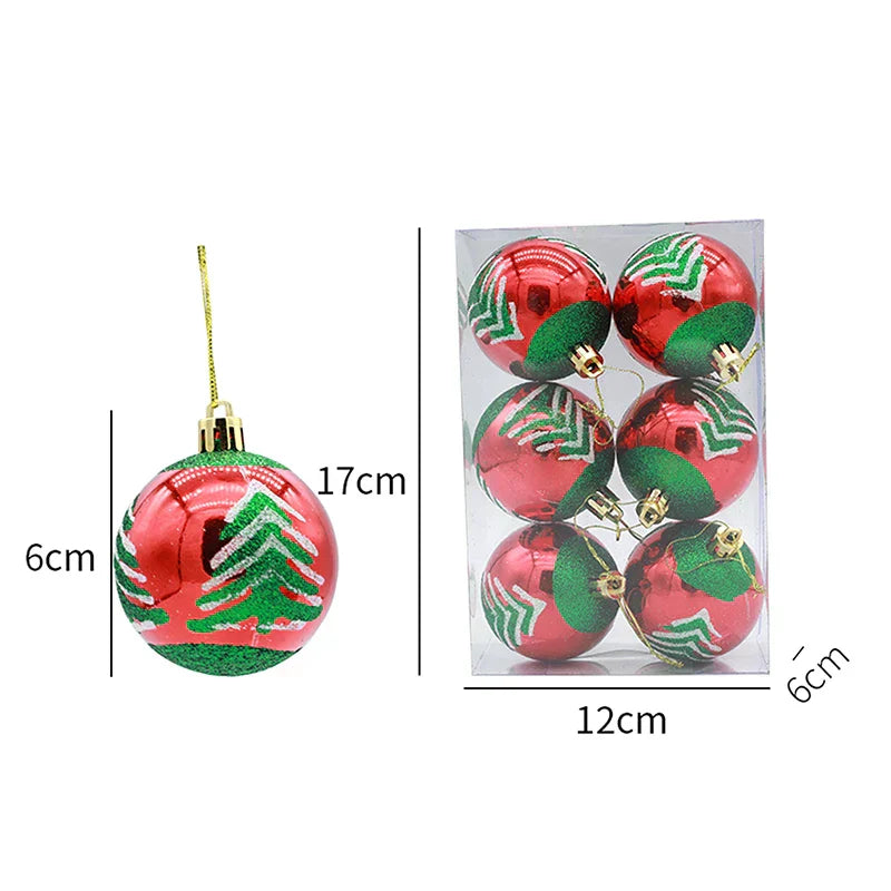 Elegant Snowflake Christmas Baubles Set – High-quality Christmas ornaments in red, white and gold, perfect for festive tree decoration at Christmas | Noxord
