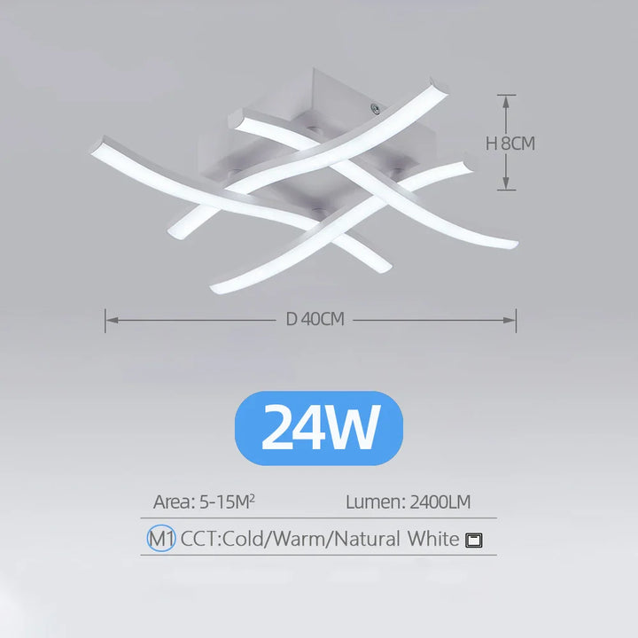 24W Modern LED Ceiling Lights: Illuminate Your Space with Style | Kalsten
