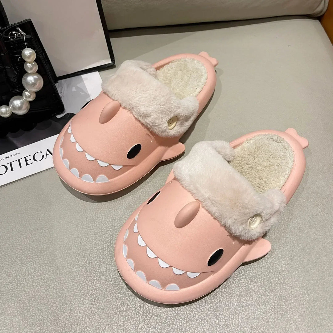 Funny Shark Slippers made of Cotton – Warm and Cozy Slippers for Men and Women, Non-Slip and Comfortable | Kalsten