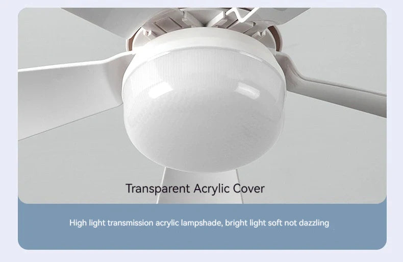 30W E27 Ceiling Fan Light with Remote - LED Dimming Function, Intelligent Silent Fan for Bedroom & Living Room | Kalsten