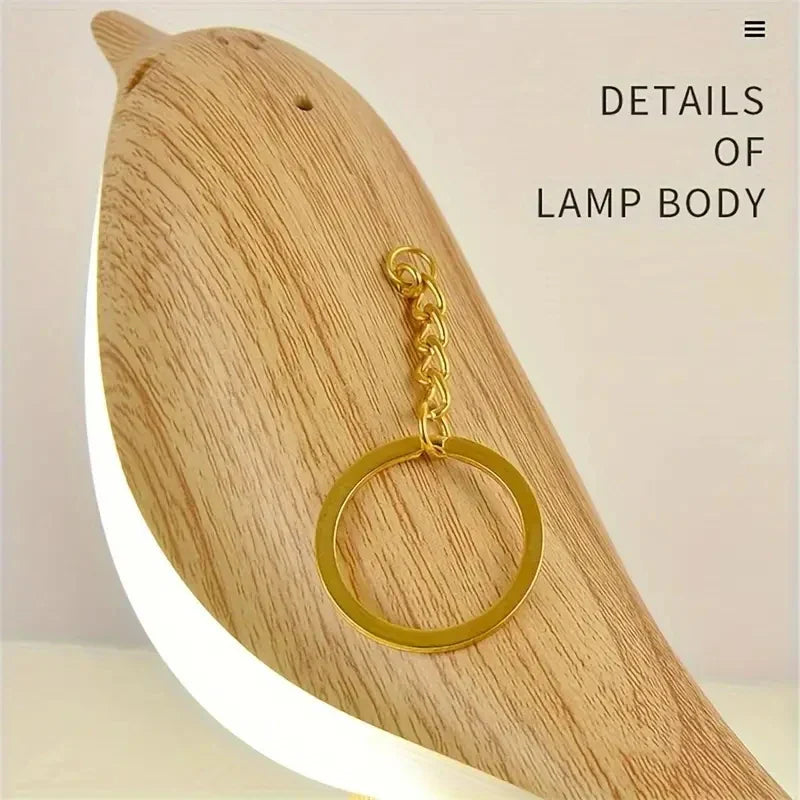 Playful Bird Night Lamp – Touch Control & Adjustable Light Colors Noxord