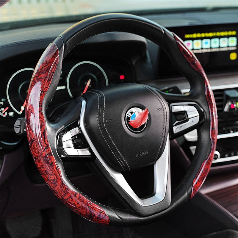 Kalsten | Non-Slip Wood Grain Car Wheel Cover