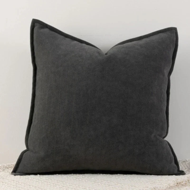 Simple Chenille Pillow Cover for Living Room & Bedroom Decoration – Soft Pillowcase for Modern Home | Kalsten