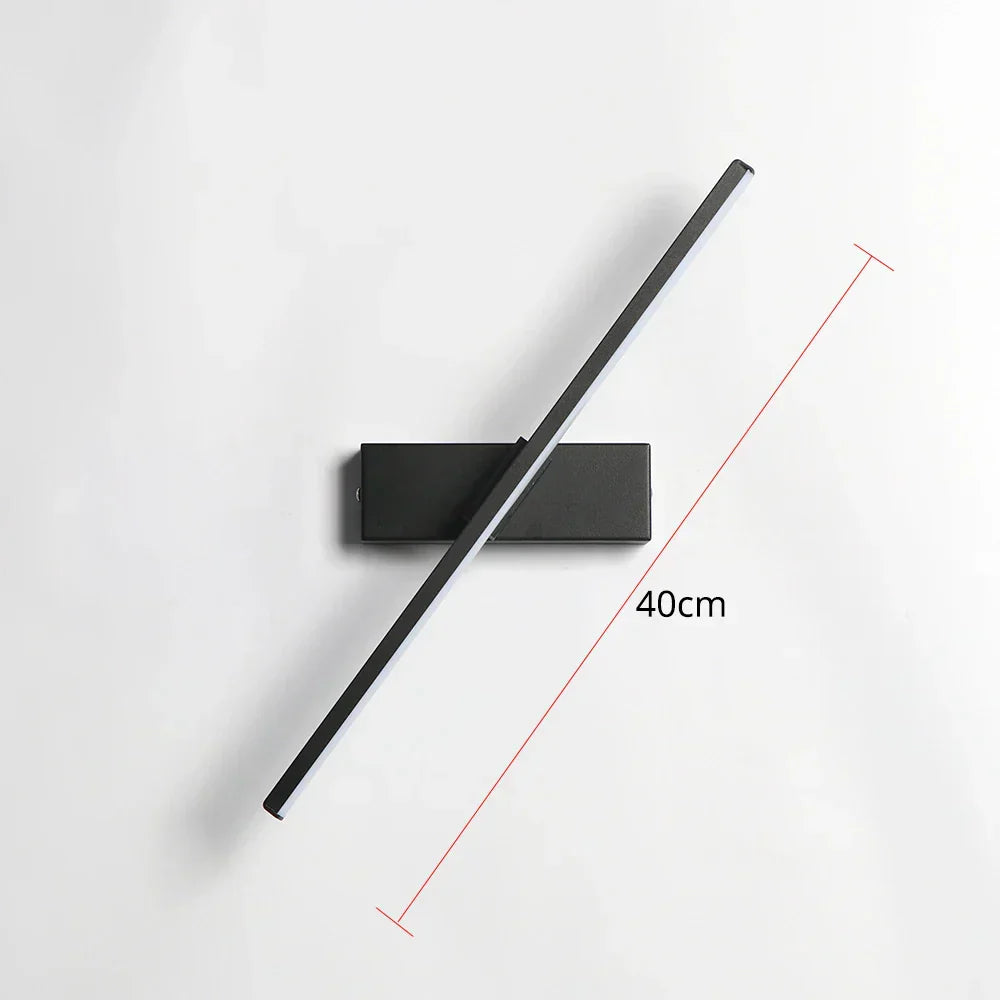 Kalsten | Modern rotating bedroom bedside wall lamp - Adjustable LED wall lamp socket