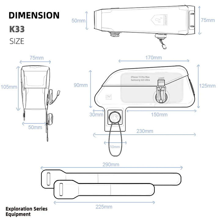Kalsten | Magnetic Waterproof Bicycle Bag