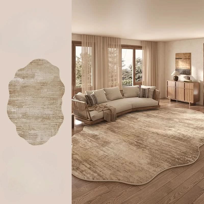 Noxord | Irregular Plush Washable Rug for Bedroom and Living Room