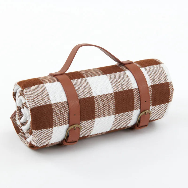 NovaPlaid | Waterproof Foldable Picnic Blanket with Carry Strap | Kalsten