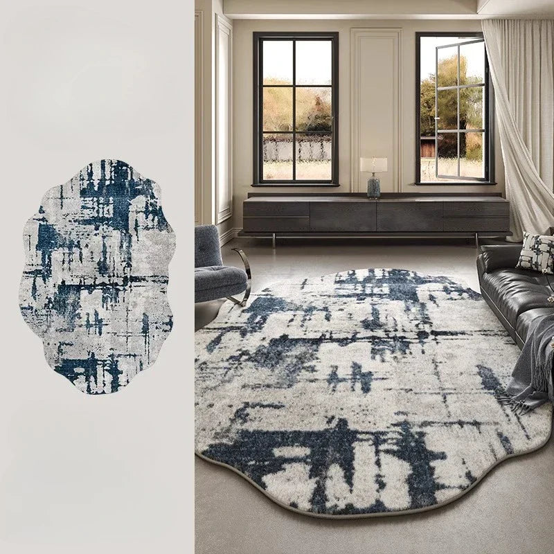 Kalsten | Irregular Plush Rug Light Luxury Washable for Bedroom and Living Room