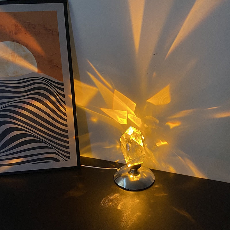 Luxury Crystal Stone Atmosphere Lamp | Kalsten