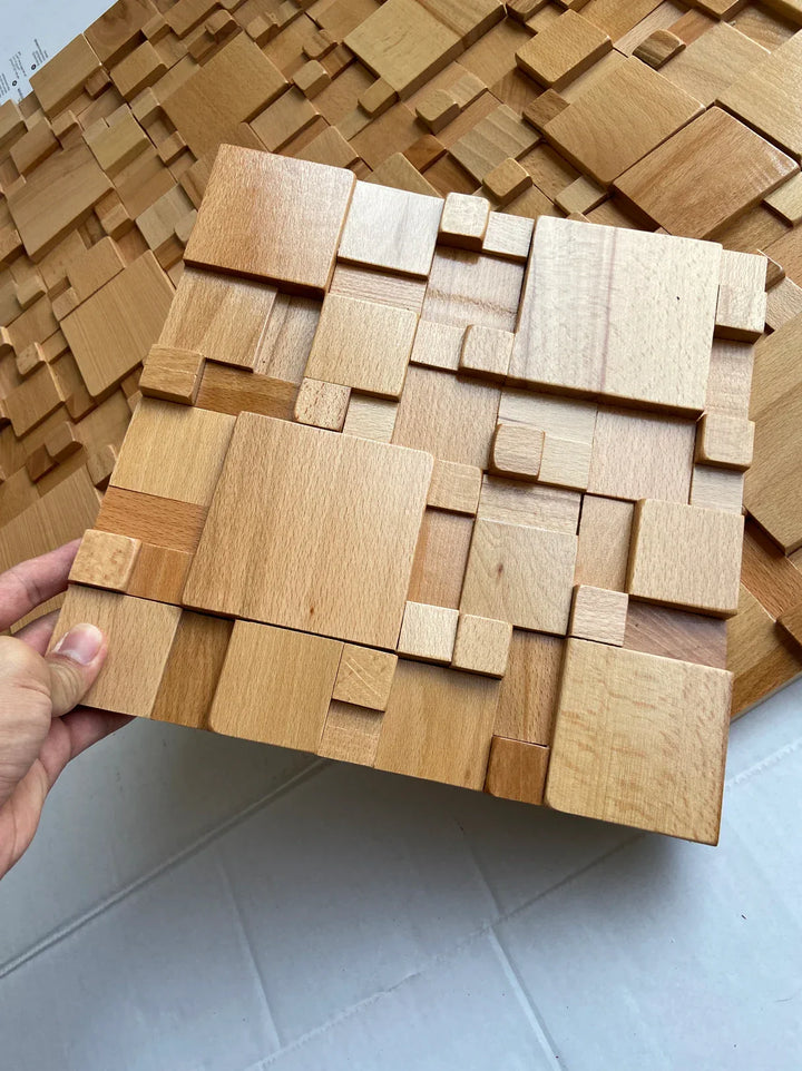 Kalsten | Mosaic Wall Panels Solid Wood and Sound-Absorbing Decor