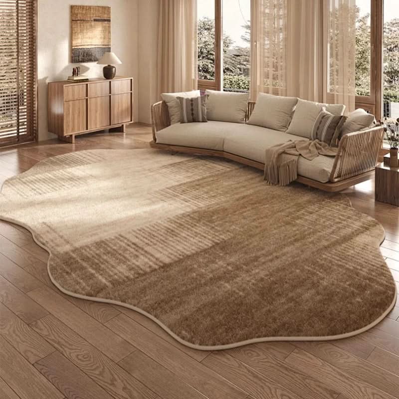 Noxord | Irregular Plush Washable Rug for Bedroom and Living Room