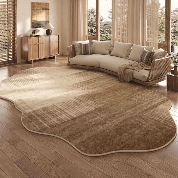 Noxord | Irregular Plush Washable Rug for Bedroom and Living Room