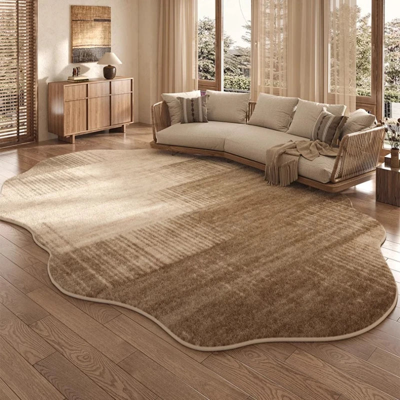 Kalsten | Irregular Plush Rug Light Luxury Washable for Bedroom and Living Room