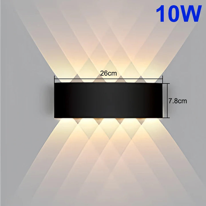 Modern LED Outdoor Wall Light – Waterproof Porch and Balcony Wall Lamp for Home Garden, IP55 Rated | Kalsten