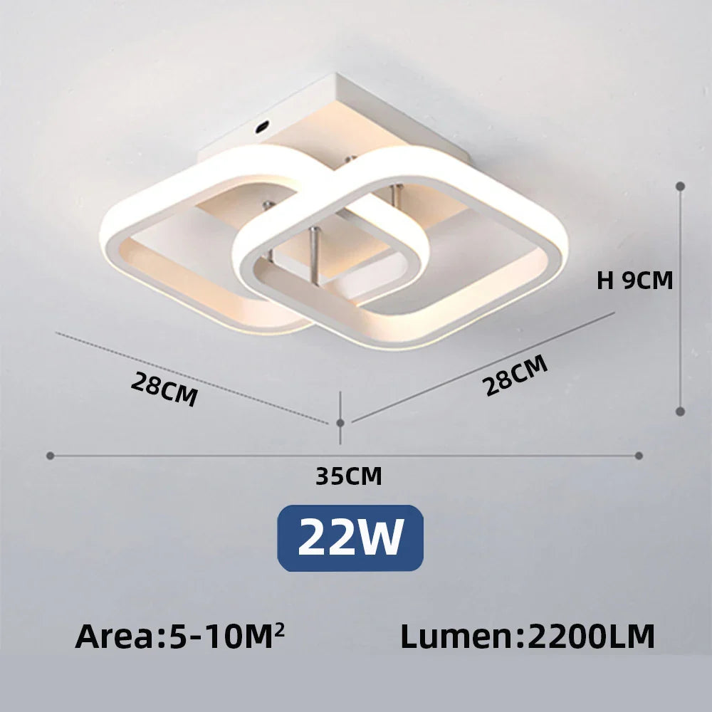 IRALAN Ceiling Chandelier LED Corridor Ceiling Lamp for Kitchen Bedroom Living Balcony Aisle Lamp Home Decor Foyer Track Lights | Kalsten