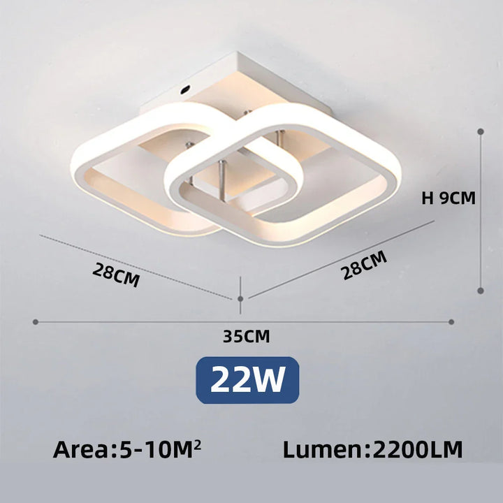 IRALAN Ceiling Chandelier LED Corridor Ceiling Lamp for Kitchen Bedroom Living Balcony Aisle Lamp Home Decor Foyer Track Lights | Kalsten