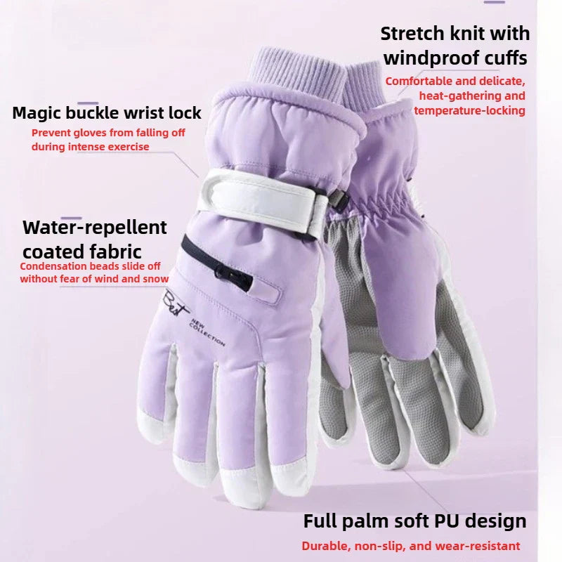 Kalsten | GlacioShield Pro Gloves | Waterproof Winter Gloves | Touchscreen & Non-Slip | Warm Fleece Lining for Skiing, Cycling & Outdoor