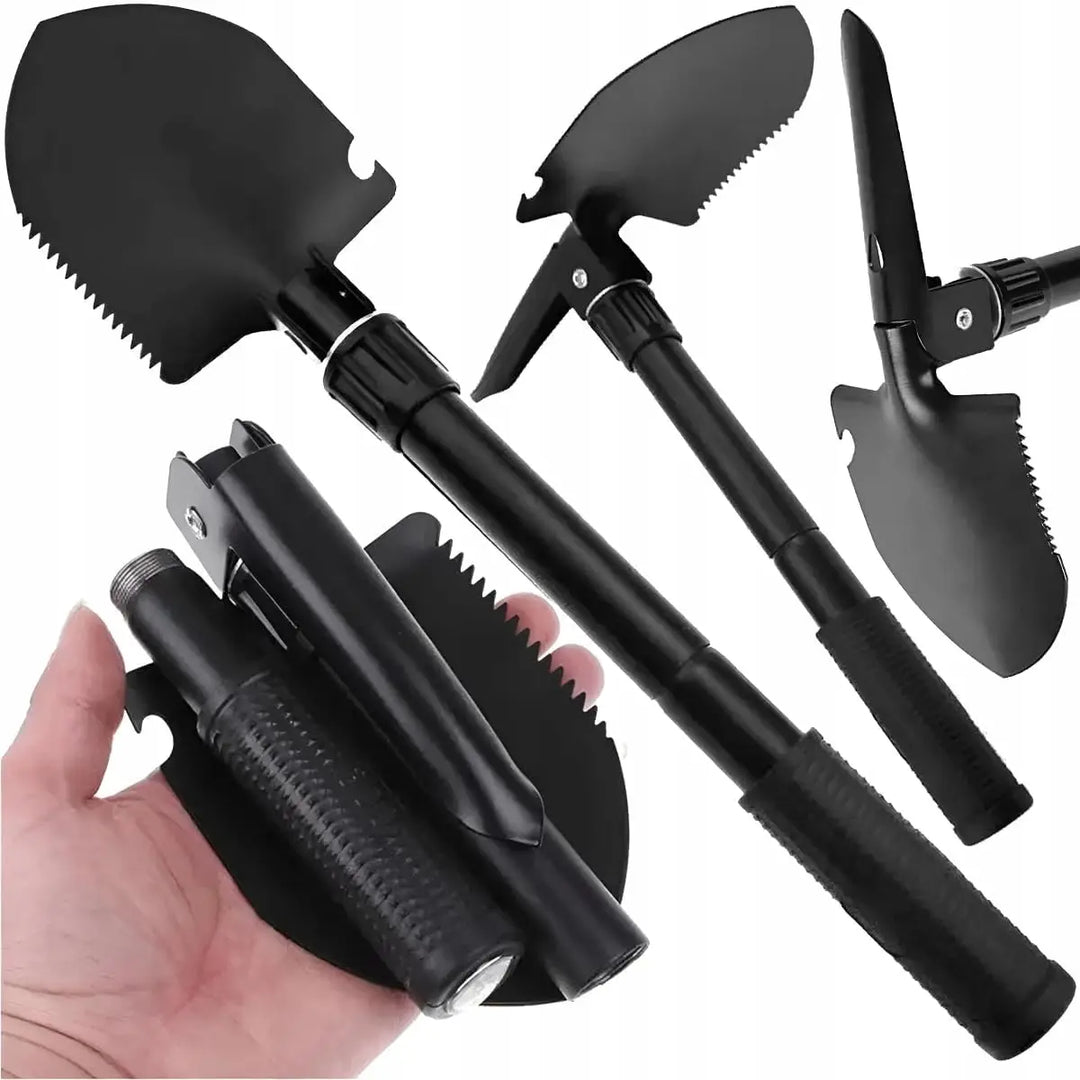 Kalsten | TerraTrek Pro Folding Spades | 4-in-1 Stainless Steel Shovel | Foldable & Multifunctional | With Carry Bag | For Outdoor & Camping