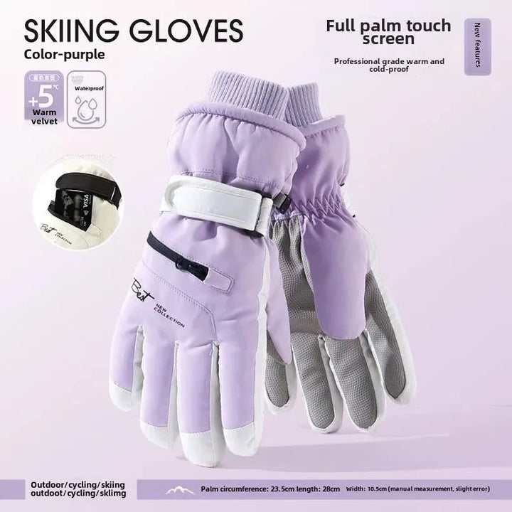 Kalsten | GlacioShield Pro Gloves | Waterproof Winter Gloves | Touchscreen & Non-Slip | Warm Fleece Lining for Skiing, Cycling & Outdoor