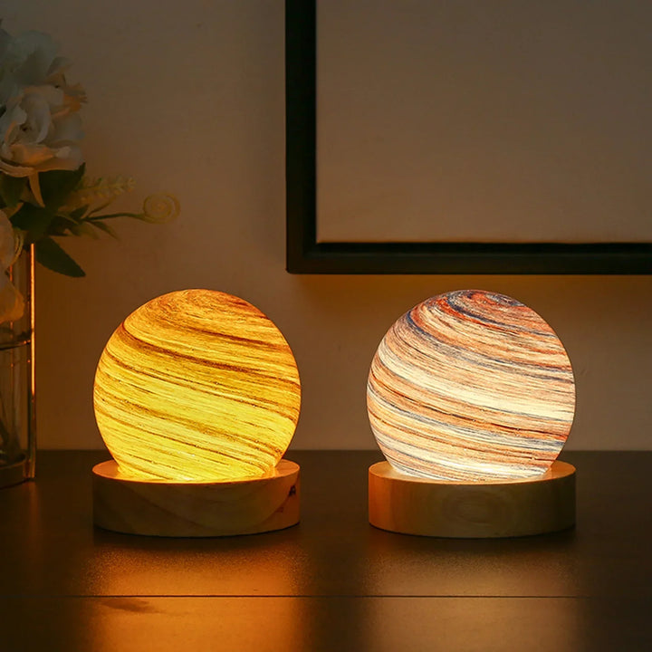 3D Crystal Planets Atmosphere Night Lamp | Kalsten