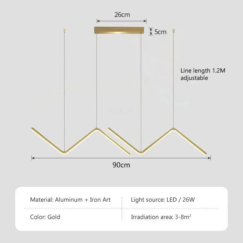 Modern LED Pendant Light – Smart Remote Control with Adjustable Brightness & Color Temperature for Dining Room, Living Room, and Bedroom | Kalsten