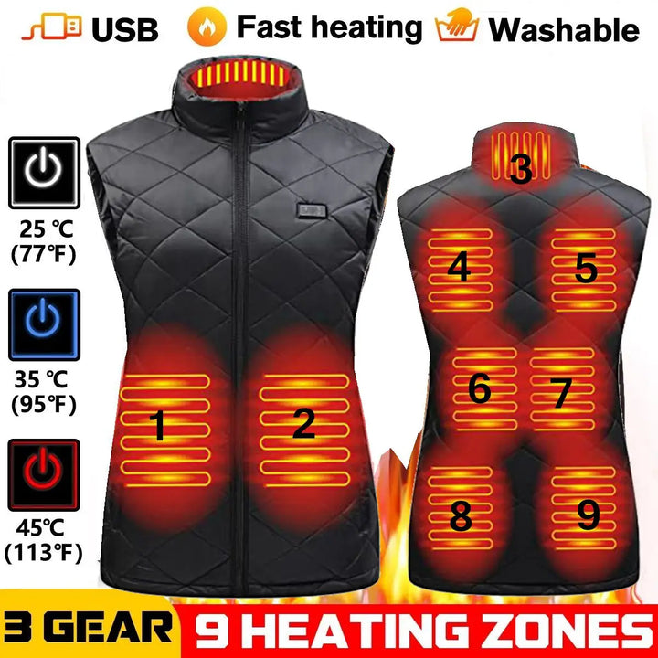 Kalsten | ThermaBelle Women's Heating Vest | USB Heated Vest with Infrared Technology | Temperature Regulating & Lightweight | Ideal for Autumn & Winter