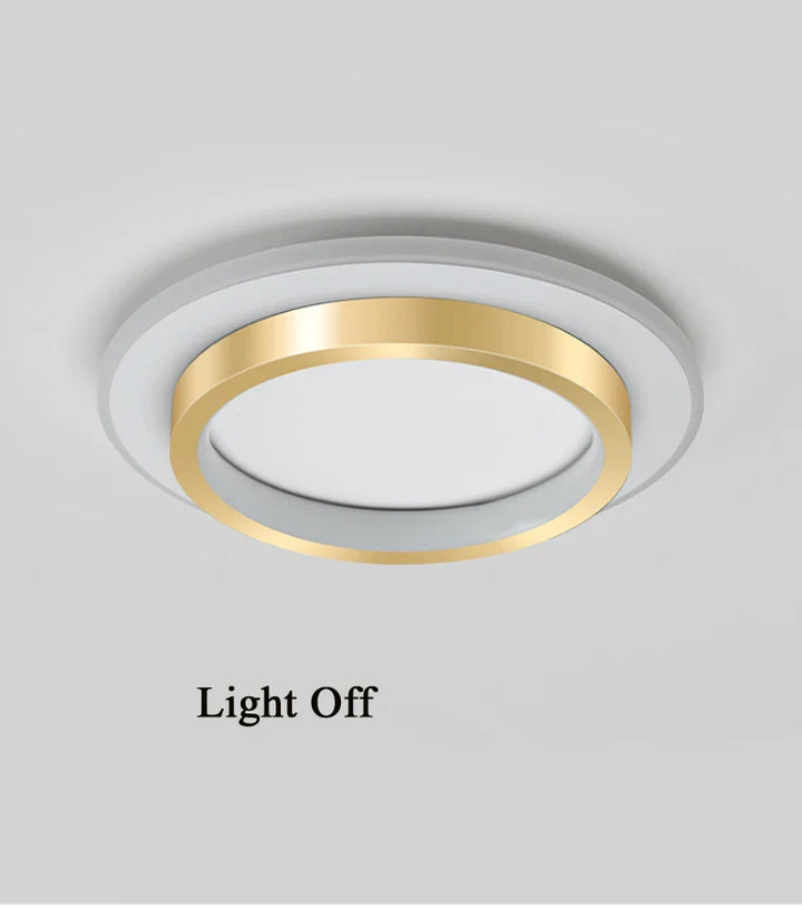 Contemporary Square Panel LED Ceiling Lamp - Surface Mounted Ceiling Lighting for Nordic Entrance, Hallway, Cloakroom | Kalsten
