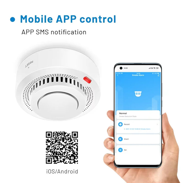 SafeSense Smart WiFi Smoke & Fire Alarm (85dB)