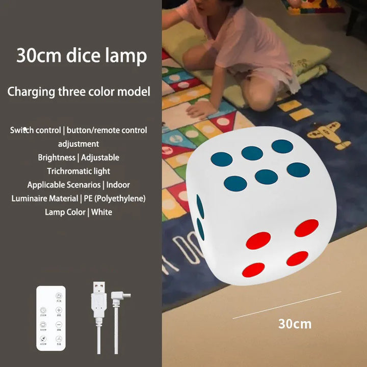 Huge Dice Bedside Atmosphere Floor Table Lamp | Noxord