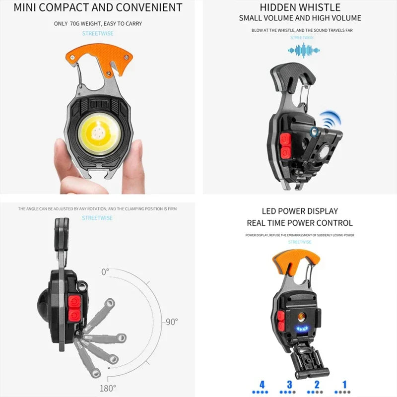 Ultimate COB Multifunction Rechargeable Built-in Ligther Work Light | Kalsten