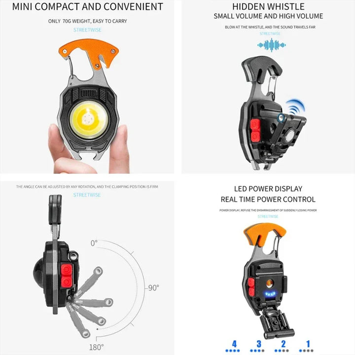 Ultimate COB Multifunction Rechargeable Built-in Ligther Work Light | Kalsten