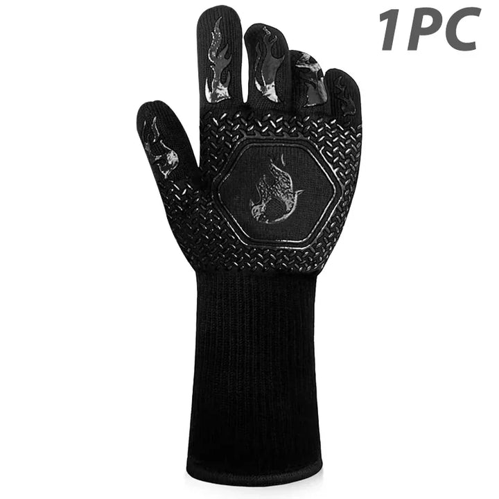 Noxord | ThermaGrip Heat Resistant Grill Glove | Silicone & Cotton | Non-slip & fireproof up to 800 °C | For Grill, Oven & BBQ | 1 Piece