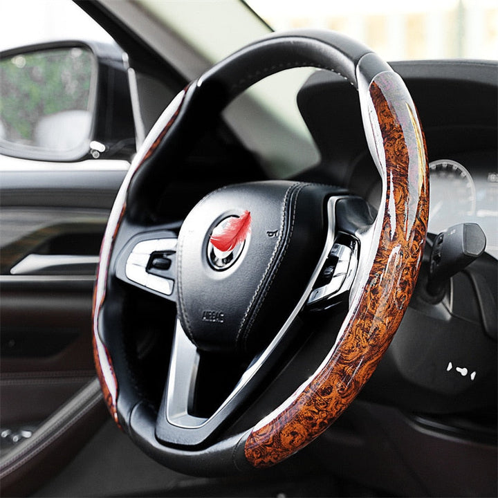Kalsten | Non-Slip Wood Grain Car Wheel Cover