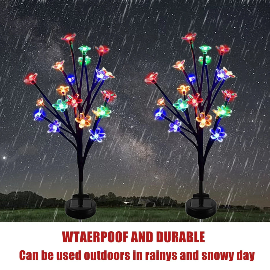 Sakura Tree Solar Flower Pathway Outdoor Lights | Noxord
