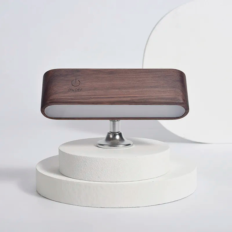Rotatable Magnetic Wooden Rechargeable LED Night Lamp | Noxord