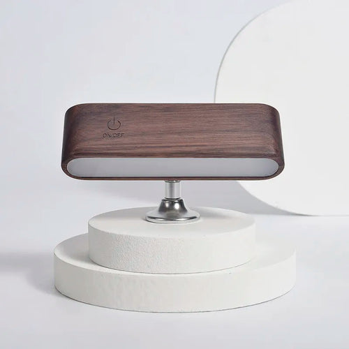 Rotatable Magnetic Wooden Rechargeable LED Night Lamp | Noxord