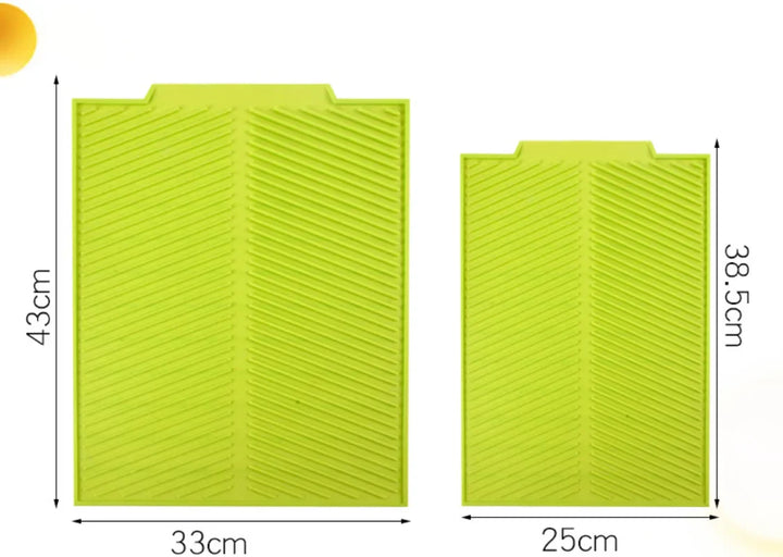 Kalsten | Silidro Silicone Draining Mat Kitchen | Non-Slip & Heat Resistant | Drying Mat for Dishes, Pots & Glasses | Flexible & Easy to Clean