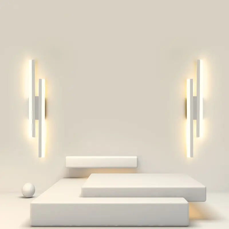 Modern LED Wall Lamp with Copper Line Pipe and Acrylic Lampshade | Kalsten
