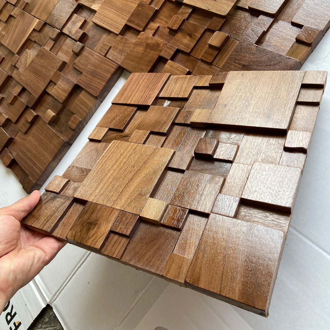 Kalsten | Mosaic Wall Panels Solid Wood and Sound-Absorbing Decor
