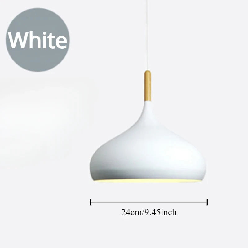 Modern Macaron Pendant Lamp – Colorful LED Chandelier for Bedroom, Restaurant, Office & Living Room – Adjustable Aluminum Hanging Light | Kalsten