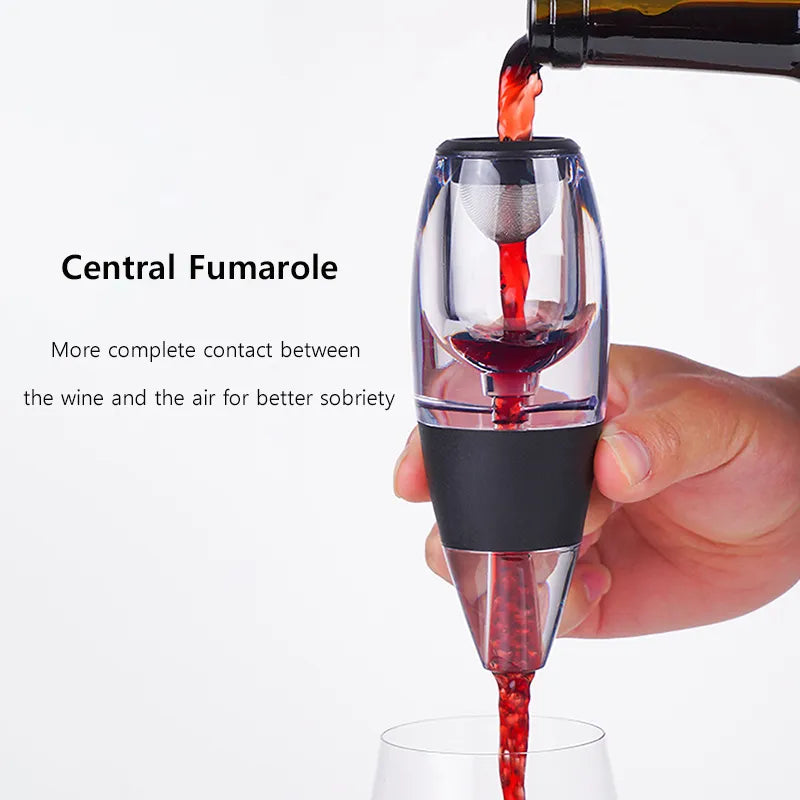 Kalsten | Wine aerator, decanter, pourer, set with filters, air purifier, stand diffuser, air aerator, sieve, aerator, wine for the dining room bar