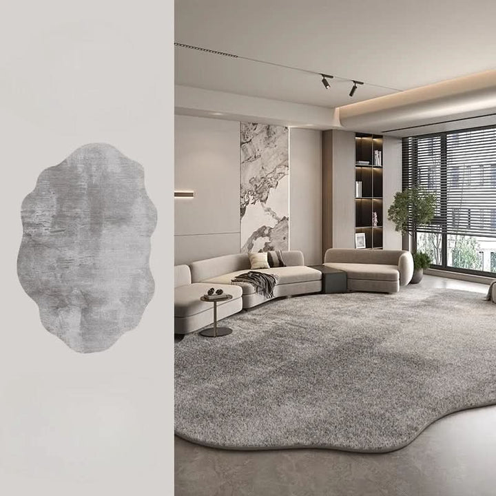 Noxord | Irregular Plush Washable Rug for Bedroom and Living Room