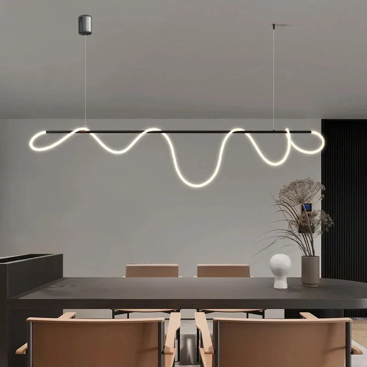 Modern LED Pendant Light – Stylish Ceiling Chandelier for Dining Room, Kitchen & Office, Energy-Efficient AC Power, LED Bulbs Included | Kalsten