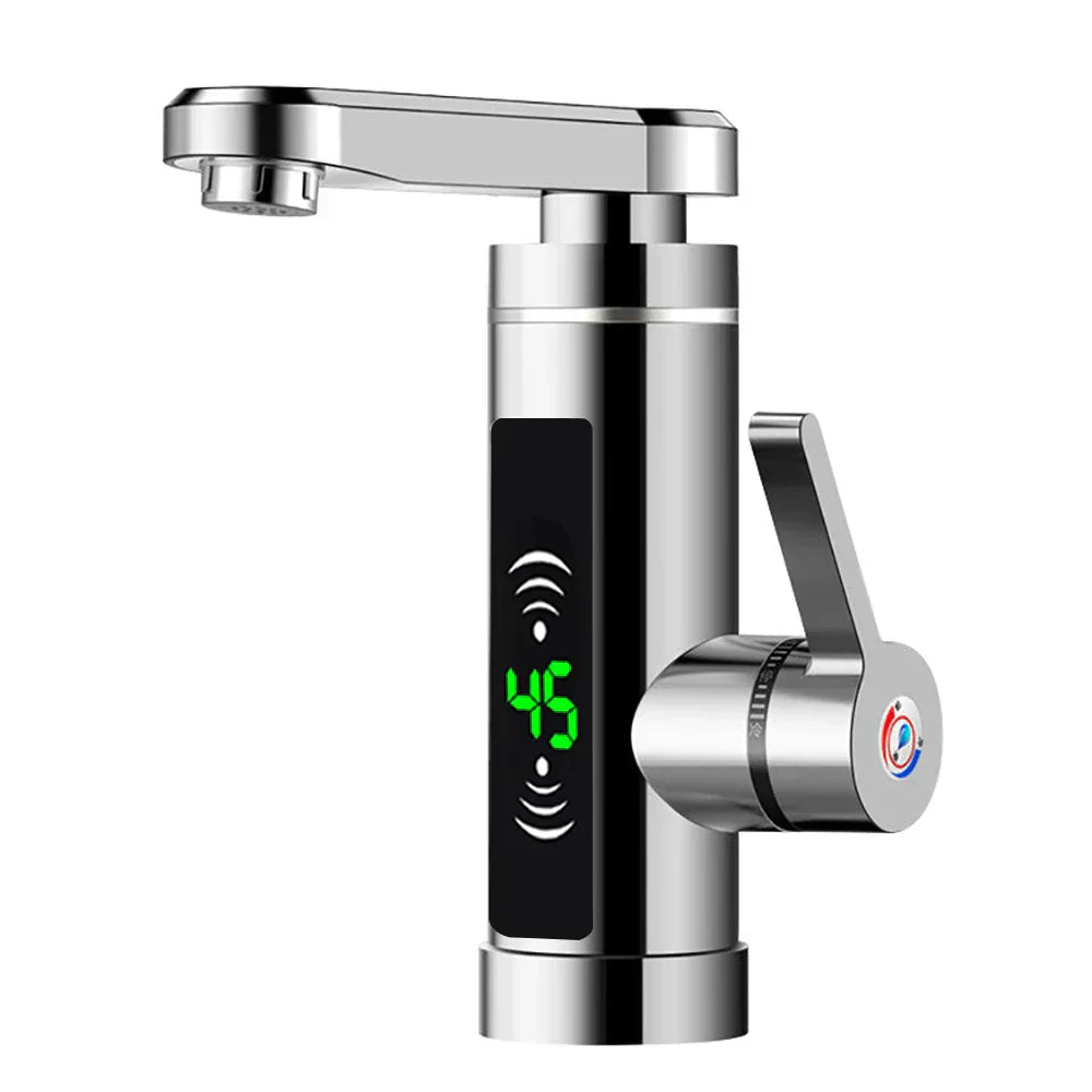 Kalsten | ThermoFlow 3000W Instant Heating Kitchen Tap with 360° Rotating Spout – Stainless Steel & Energy Efficient