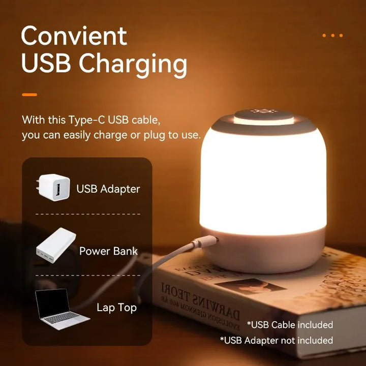 LUMINA TOUCH LED Table Lamp | Portable & Dimmable | Touch Control | For Bedroom & Children's Room | Kalsten