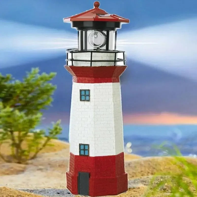 LED Lighthouse Solar Outdoor Landscape Lamp | Noxord