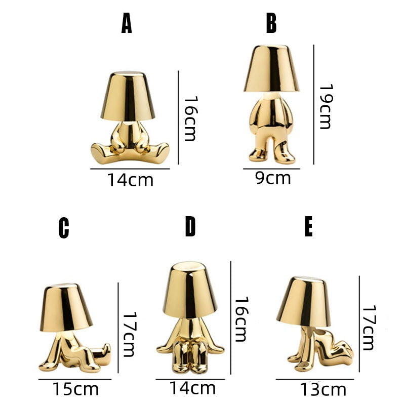 Gold Metal LED Table Lamp Noxord