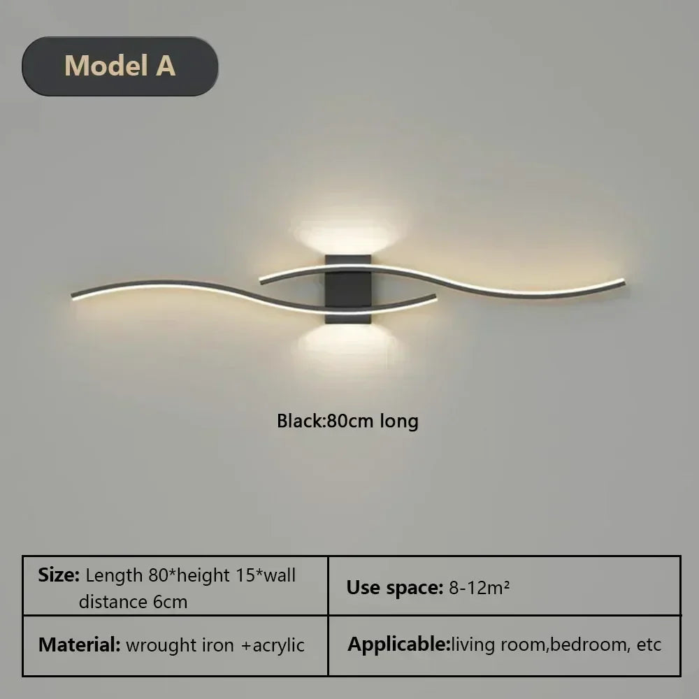 Modern LED Wall Lamp – Wall Sconce Light for Living Room, Bedroom, and Aisle – Stylish Indoor Home Lighting Fixture | Kalsten