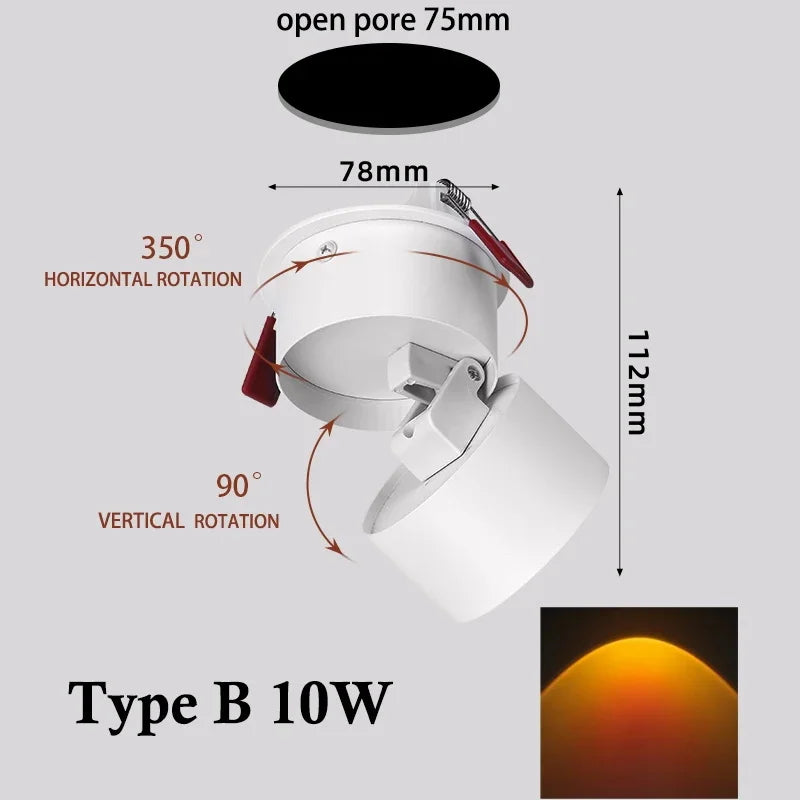 LED Sunset Atmosphere Wall Spotlight | Noxord