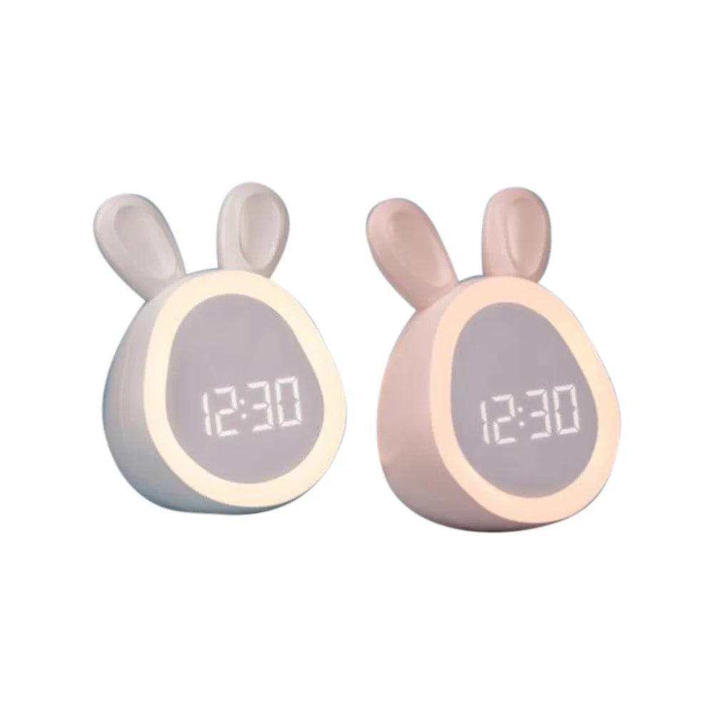 WakkerKonijn – Children's alarm clock with LED night light and playful bunny design | Kalsten